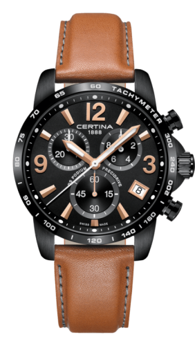 Certina DS Podium Chrono 1/10 PVD / Black / Strap